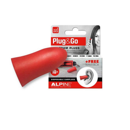 Obrazek ALPINE Plug&Go 10 szt jednorazowe zatyczki do uszu stopery do uszu