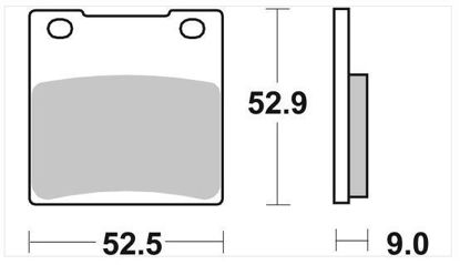 Obrazek 556HF Klocki hamulcowe SBS 556 HF ceramic kolor czarny