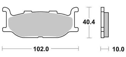 Obrazek 170HF Klocki hamulcowe SBS 170 HF ceramic kolor czarny