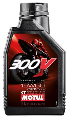 Obrazek Motul 300V 15W50 1L 4T Road Racing syntetyczny olej silnikowy Factory Line