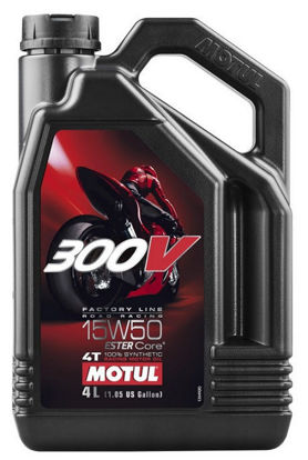 Obrazek Motul 300V 15W50 4L 4T Road Racing syntetyczny olej silnikowy Factory Line