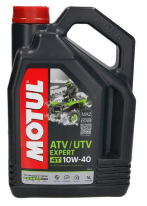 Obrazek Motul ATV UTV EXPERT 10W40 4L 4T Technosynthese Ester olej półsyntetyczny olej silnikowy