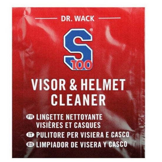 Obrazek S100 Visor and Helmet Cleaner 1 szt Chusteczka czyszcząca do kasku S100 3410