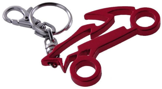 Obrazek Brelok do kluczy motocykl metalowy czerwony breloczek zawieszka do kluczy otwieracz