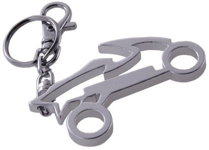 Obrazek Brelok do kluczy motocykl metalowy srebrny breloczek zawieszka do kluczy otwieracz
