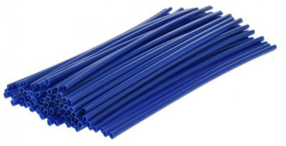 Obrazek Nakładki na szprychy długość 240 mm kolor NIEBIESKI 72 szt osłona szprych