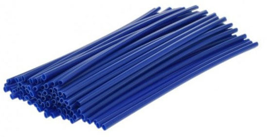 Obrazek Nakładki na szprychy długość 240 mm kolor NIEBIESKI 72 szt osłona szprych
