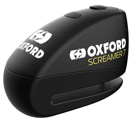 Obrazek Blokada tarczy hamulcowej z alarmem XA7 trzpeiń 7 mm OXFORD SCREAMER 7 kolor czarny