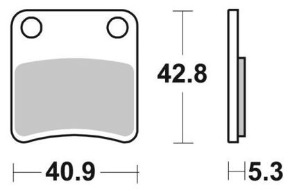 Obrazek 209HF Klocki hamulcowe SBS 209 HF ceramic kolor czarny hamulec parkingowy