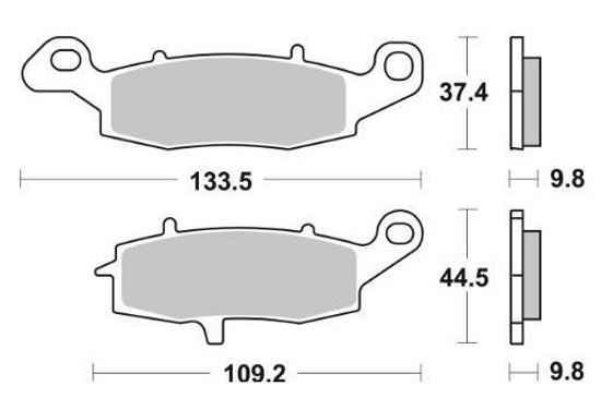 Obrazek 920LS Klocki hamulcowe SBS 920 LS sinter kolor złoty SUZUKI 1800 Intruder 06-