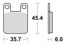 Obrazek MCB535 TRW Klocki hamulcowe Organic KTM SX 60 / 65 98-01, SUZUKI AY 50 97-06, YAMAHA TZR 50 03- (promocja)