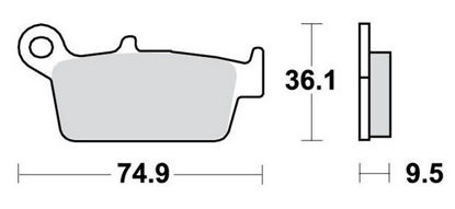 Obrazek MCB575EC TRW Klocki hamulcowe (promocja)