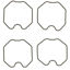 Obrazek FBG-128 Tourmax uszczelka komory pływakowej gaźnika 4 szt  HONDA CRF 150 F 03-14, CRF 125 F 14-16, CRF 230 F 03-14, XR 400 R 96-04, XR 600 R 98-00, CB 750 F 77-78, TRX 250 02-16 zastępuje FBG-127, FBG-103, FBG-126