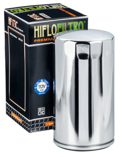 Obrazek HIFLO Filtr oleju HF173C chromowany Harley-Davidson