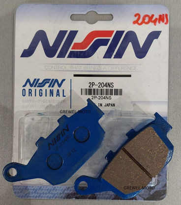 Obrazek 204NS Klocki hamulcowe NISSIN 2P-204NS Semi-metallic 2P204NS