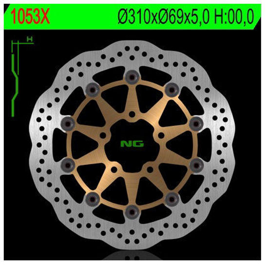 Obrazek 1053X Tarcza hamulcowa NG przód 310x69x5 5x10,5 WAVE Suzuki DL 650 04-07, SV 650 03-08, DL 1000 02-11, SV1000 03-07 NG1053