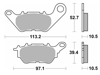 Obrazek 932HF Klocki hamulcowe SBS 932 HF ceramic kolor czarny YAMAHA YZF-R25 15-, YZF-R3 15-, MT-25 16-, MT-03 16- tył